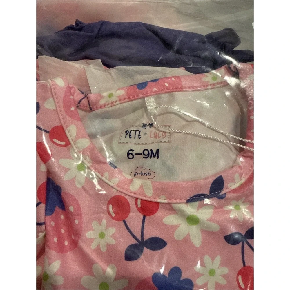 Pete + Lucy‎ Cherry Berry Sweet Girl Romper 6-9 Months